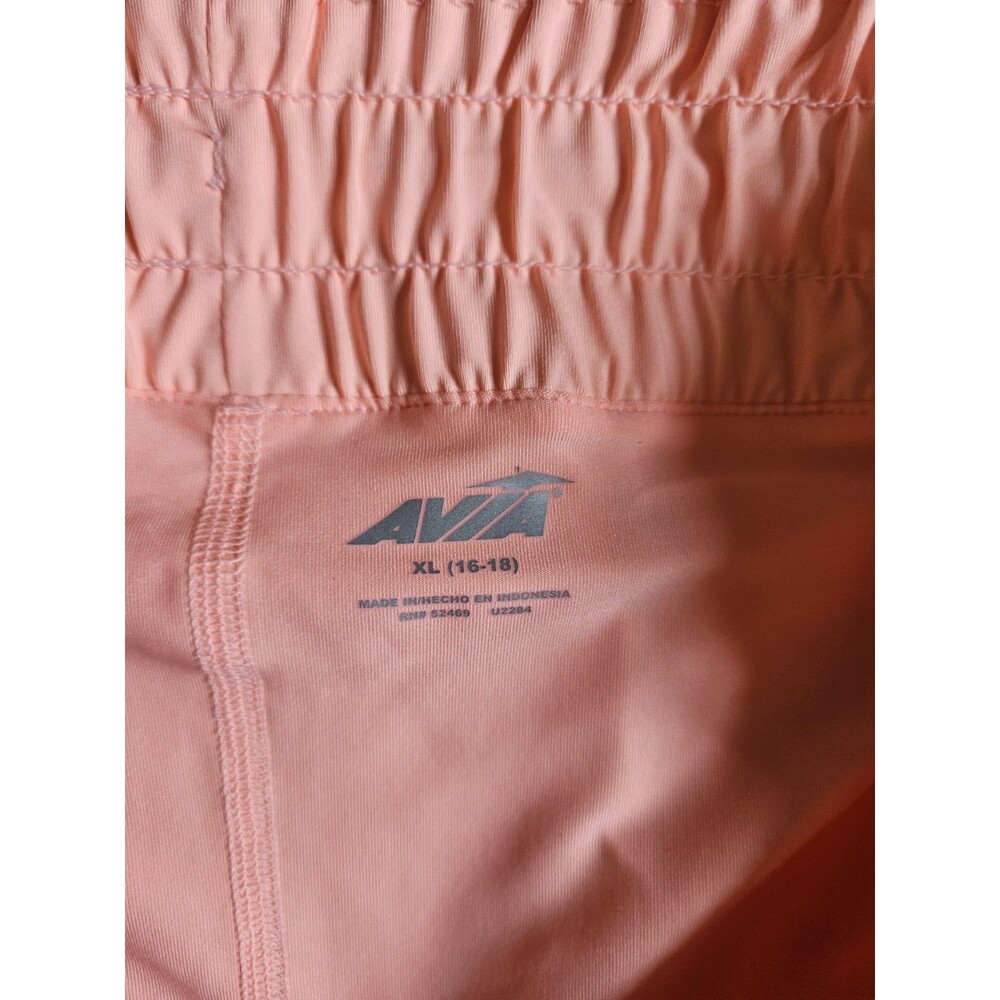 Avia Activewear Running Shorts with Bike Liner Women's XL Peach Color NWT - Picture 2 of 4